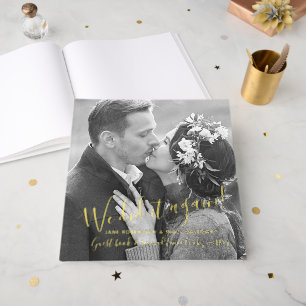 Photo heart did it again remarried photo wedding guest book