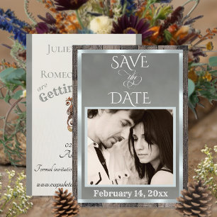 Photo & Heart - Sage Save The Date