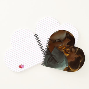 Photo Heart Shaped Notebook