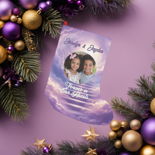 Photo Heavenly Memorial Small Christmas Stocking