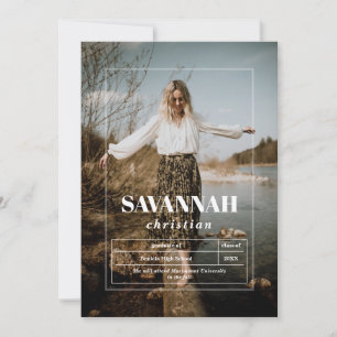 Photo High School Graduation Announcement