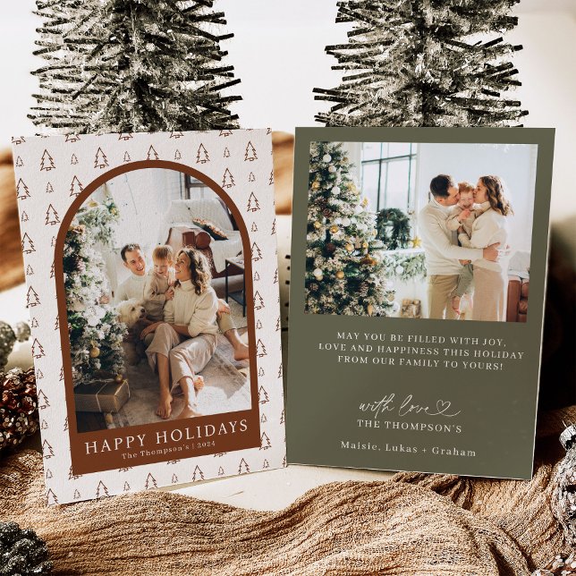 Photo Holiday Card, Modern Christmas Card (Creator Uploaded)