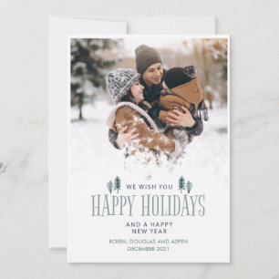 Photo Holiday Christmas Greeting Card