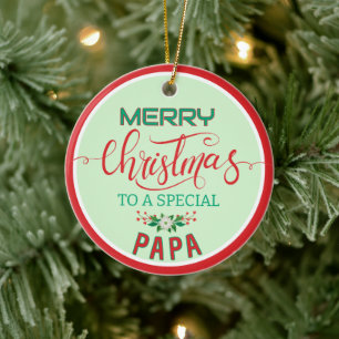 Photo Holiday Ornament for Special Papa!