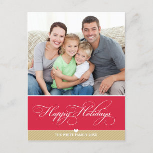 PHOTO HOLIDAY POSTCARD :: lovely type 3