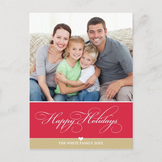 PHOTO HOLIDAY POSTCARD :: lovely type 3 (Front)