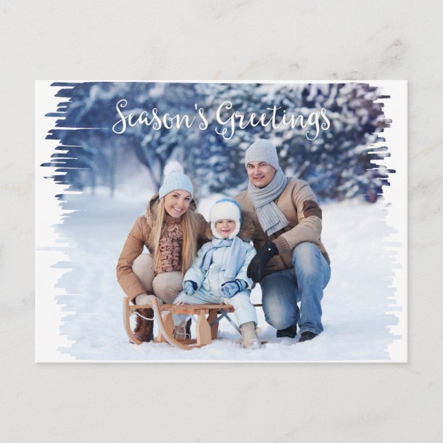 Photo Holiday Postcard Marker Frame Template (Front)