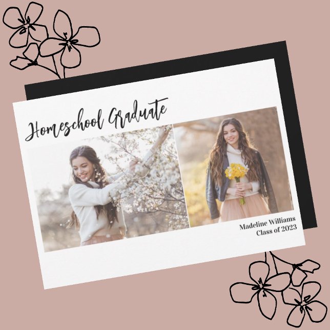 Photo Homeschool Graduation Announcement (Creator Uploaded)