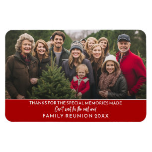 Photo Horizontal - Family Reunion Thank You Magnet
