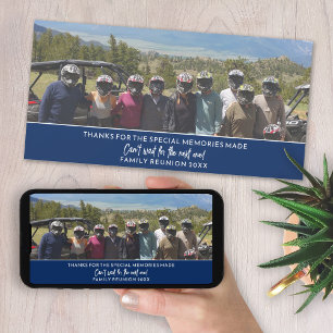 Photo Horizontal or Panoramic Family Reunion Holiday Card