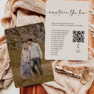 Photo Hunt I Spy Wedding Game Capture The Love QR Invitation