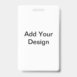 Photo ID Badge Add Your Design Badge