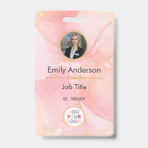 Photo ID Badge with Logo for Business Employees