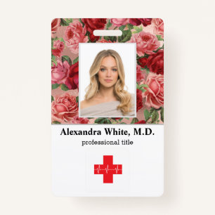 Photo ID Employee Hospital Medical Professional ID Badge