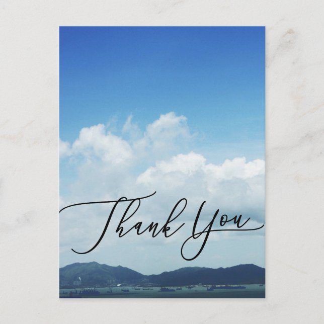 photo image card, thank you card (Front)
