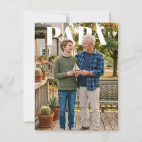 Photo In-Front 'Papa' Father's Day