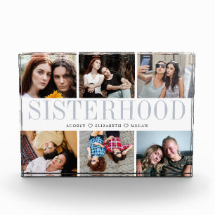 Photo In Glass Block Sisterhood Gift For Sisters