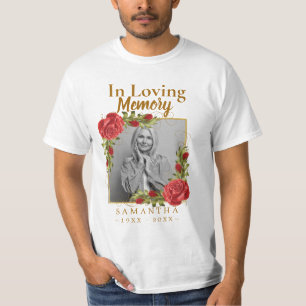 Photo In Loving Memory Loss of Mother T-Shirt