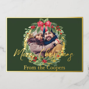 Photo in wreath custom Christmas