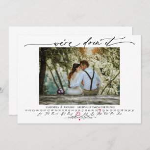 Photo Infinity Calendar Were Doin it Save the Date