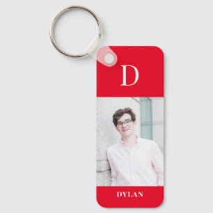 Photo Initial Editable Colour Personalised Keychai Key Ring