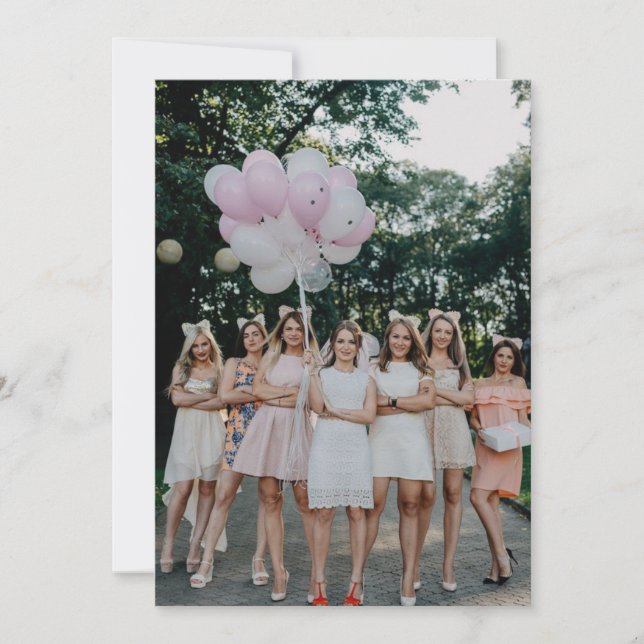 Photo Insert Card for Vellum Bridal Shower Invite (Front)