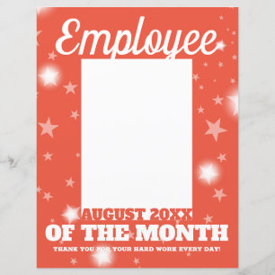 photo insert employee of the month AUG letterhead