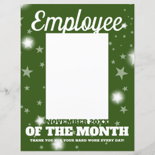 photo insert employee of the month NOV letterhead