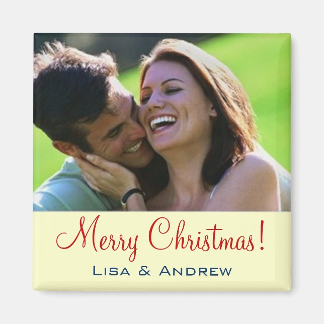 PHOTO INSERT ~ Magnet Christmas Couples (Front)