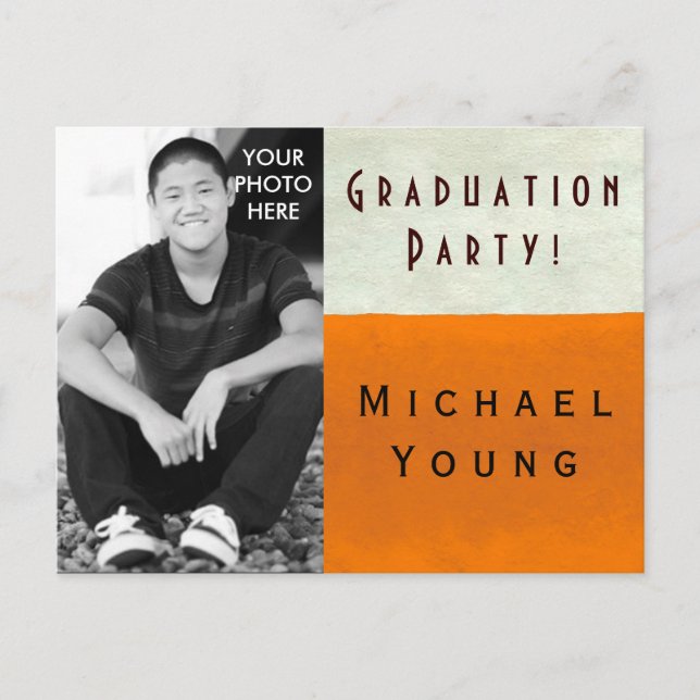 PHOTO INSERT ~ Postcard / Invitation Graduation (Front)