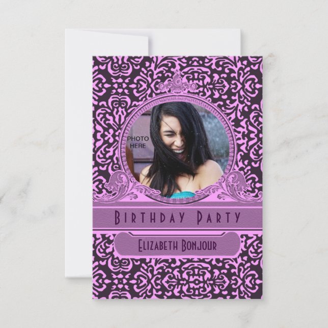 PHOTO INSERT Rococo VI ~ Invitation SWEETSIXTEEN (Front)