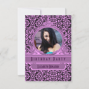 PHOTO INSERT Rococo VI ~ Invitation SWEETSIXTEEN