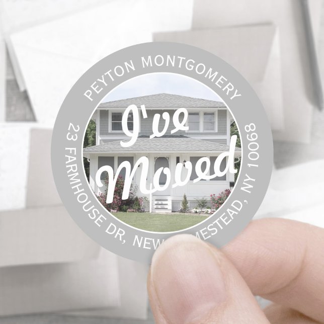 Photo I've Moved Change of Return Address Labels (Creator Uploaded)