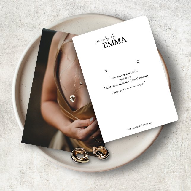 Photo Jewellery Earring Display Card (Creator Uploaded)