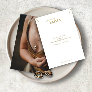 Photo Jewellery Necklace Display Card