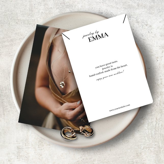 Photo Jewellery Necklace Display Card (Creator Uploaded)