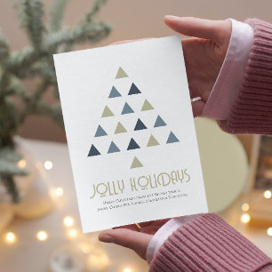 Photo Jolly Holidays Christmas Tree Holiday Card