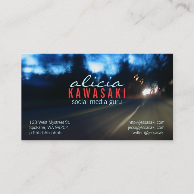 Photo Kazoom Business Card (Front)