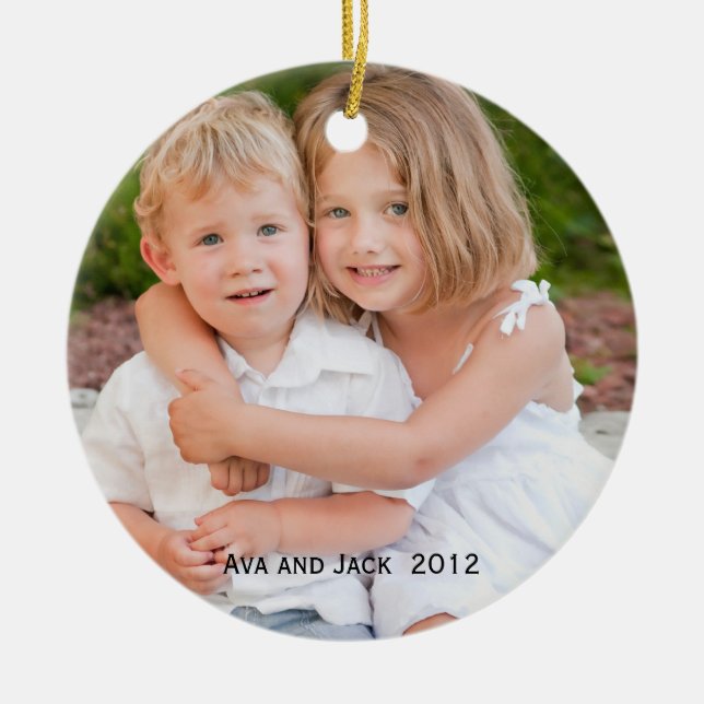 Photo keepsake ornament (Front)