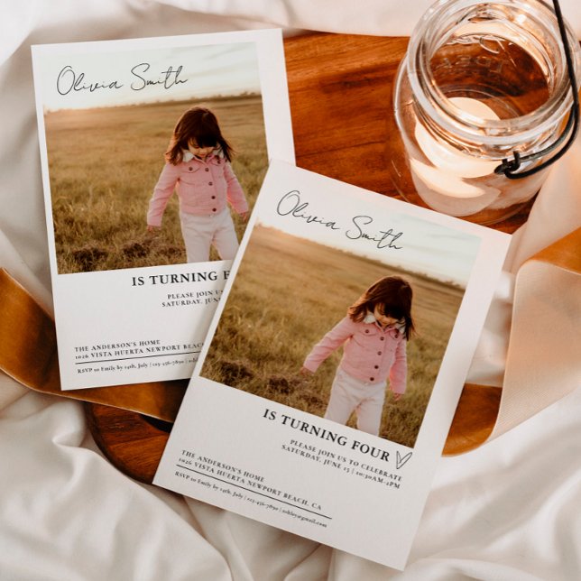 Photo Kids Birthday, Photo BIrthday Invitation (Creator Uploaded)