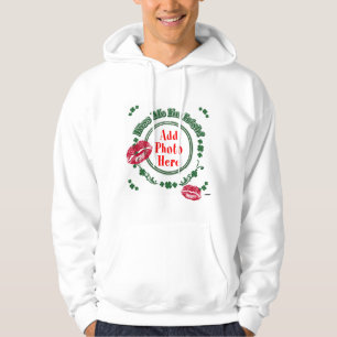 PHOTO Kiss Me I'm Irish - Green Circle Kiss Mark Hoodie