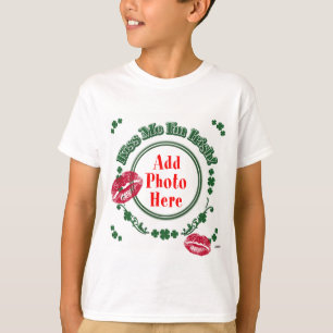 PHOTO Kiss Me I'm Irish - Green Circle Kiss Mark T-Shirt