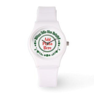 PHOTO Kiss Me I'm Irish - Green Circle Watch