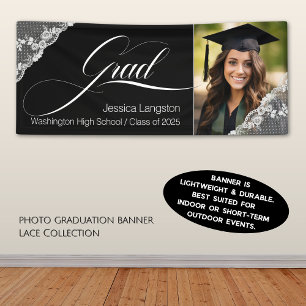 Photo Lace Graduation Banner