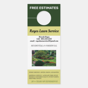 Photo Landscaping & Lawn Service Green Door Hanger