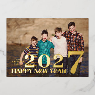 PHOTO Large Premium GOLD HAPPY NEW YEAR 2023