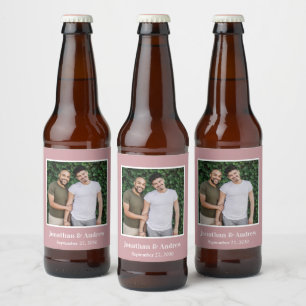 Photo LGBTQ Wedding Beer Bottle Label