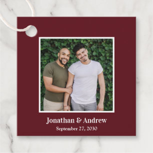 Photo LGBTQ Wedding Favour Tags