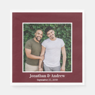 Photo LGBTQ Wedding Napkin