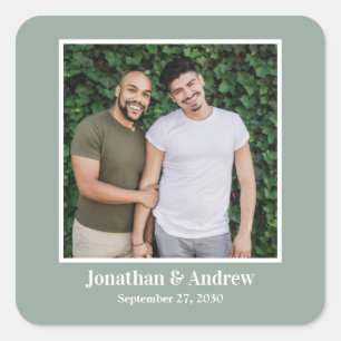 Photo LGBTQ Wedding Sticker